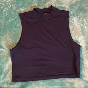 Baby Tee Mock Neck Top